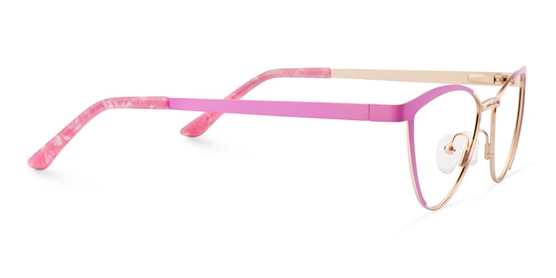 Sydney Cat Eye Pink Glasses | Zeelool Glasses5