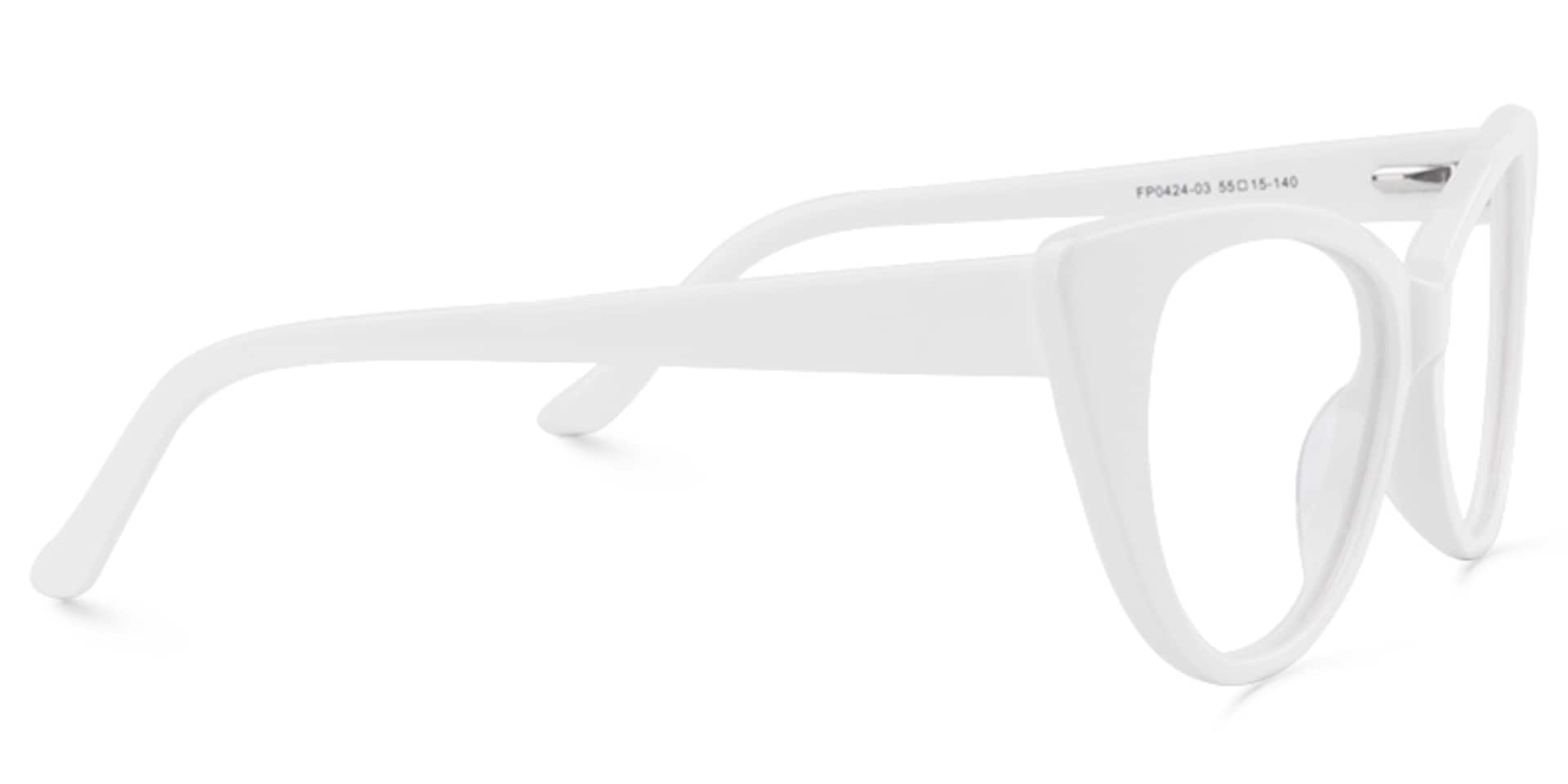 Cat Eye White Glasses | Zeelool Eyeglasses4