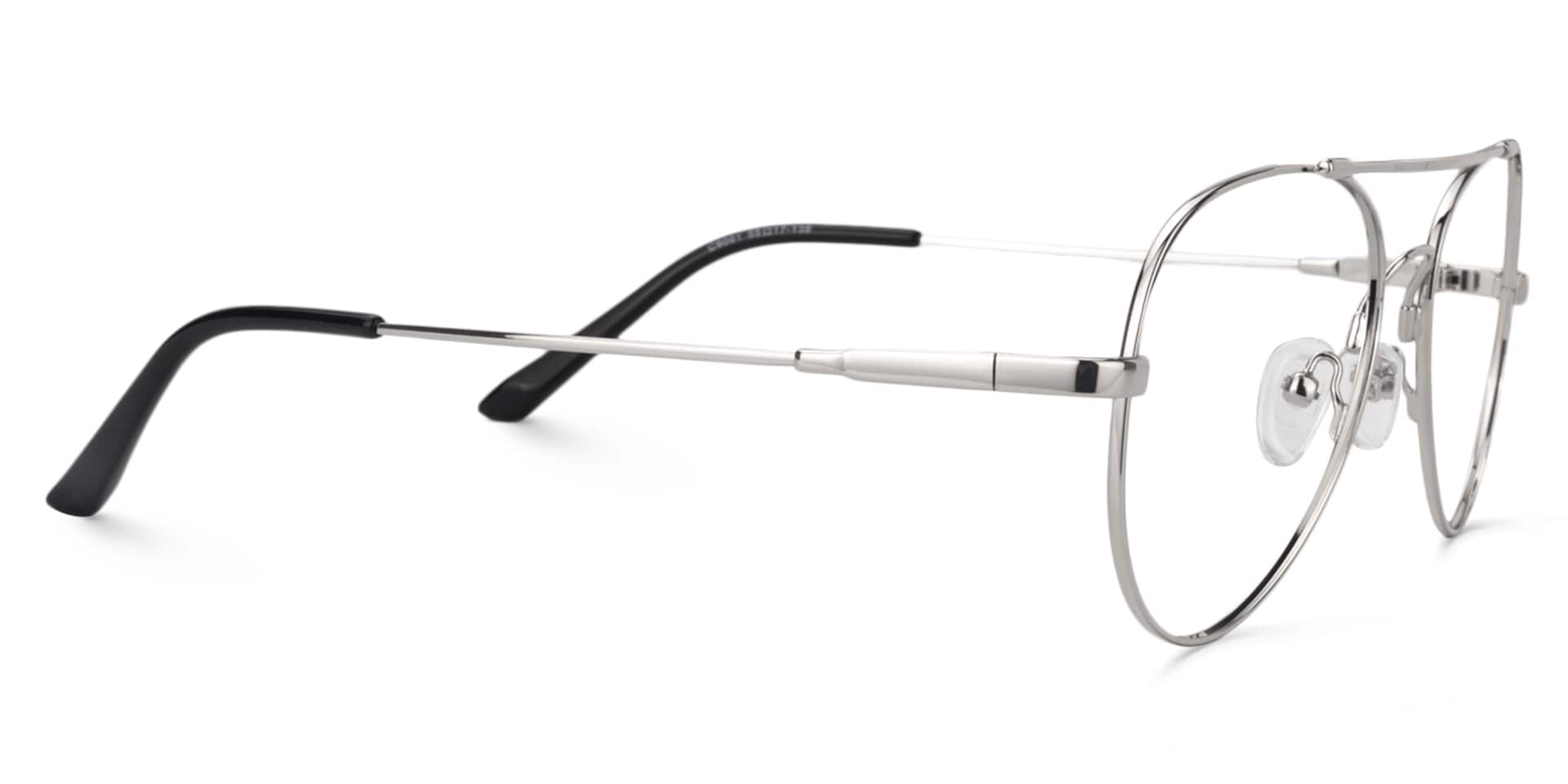 Aviator Silver Glasses | ZEELOOL Canada4