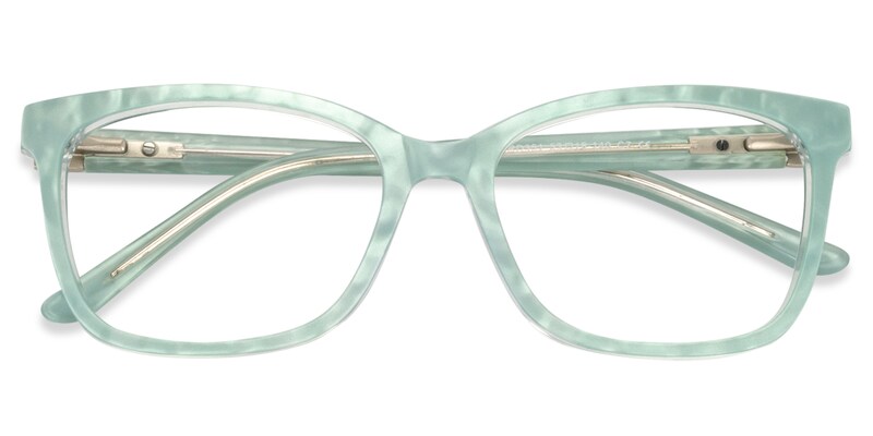 Rectangle Green Glasses | Zeelool Glasses1