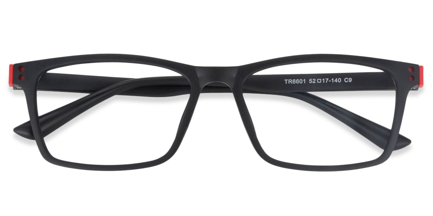 Cheche Rectangle Black Eyeglasses for Women and Men | ZEELOOL2