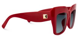 Alberta Cat Eye Red Sunglasses2