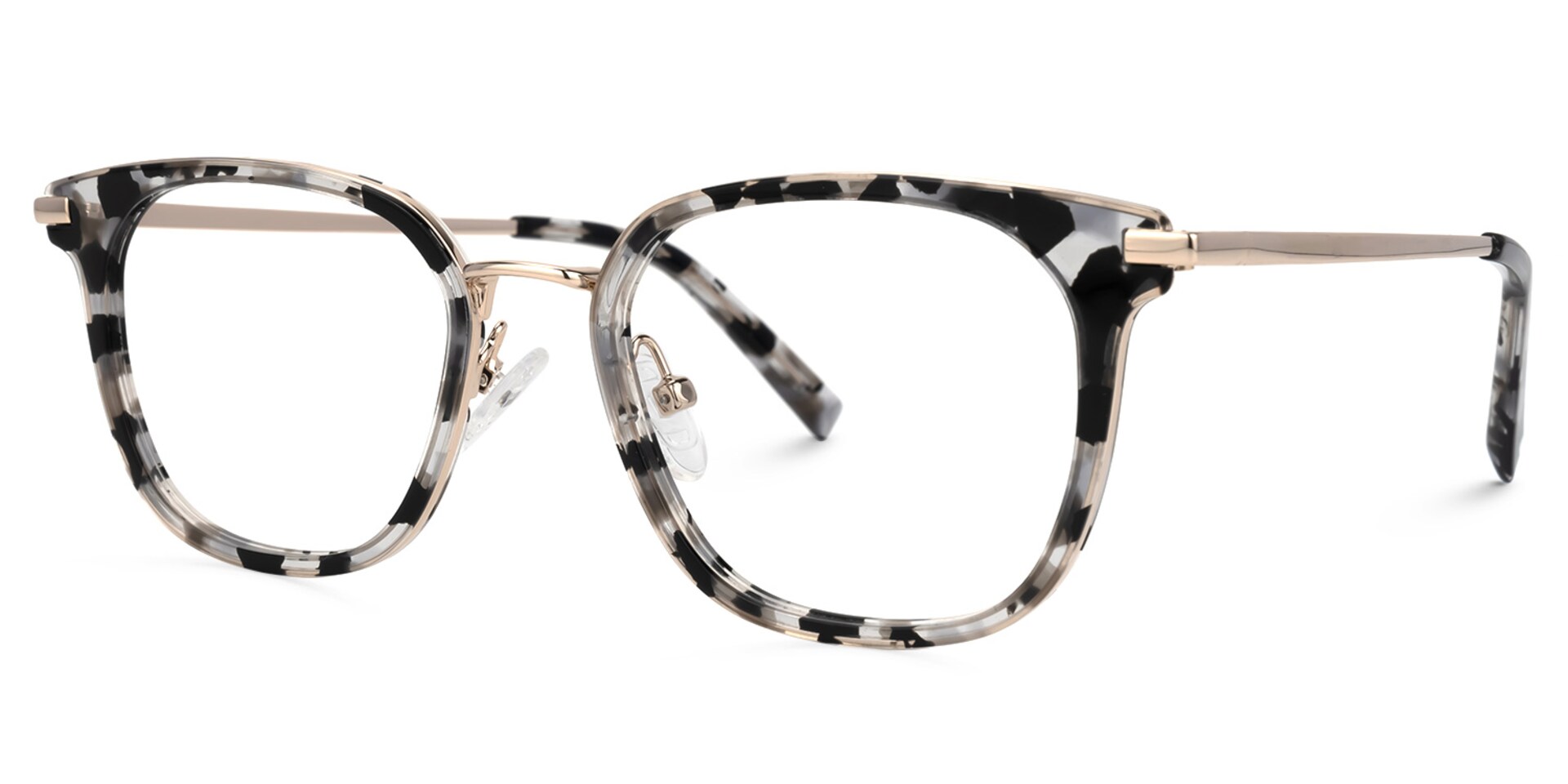 Bradford Square Light-Tortoise Glasses | Zeelool Glasses1