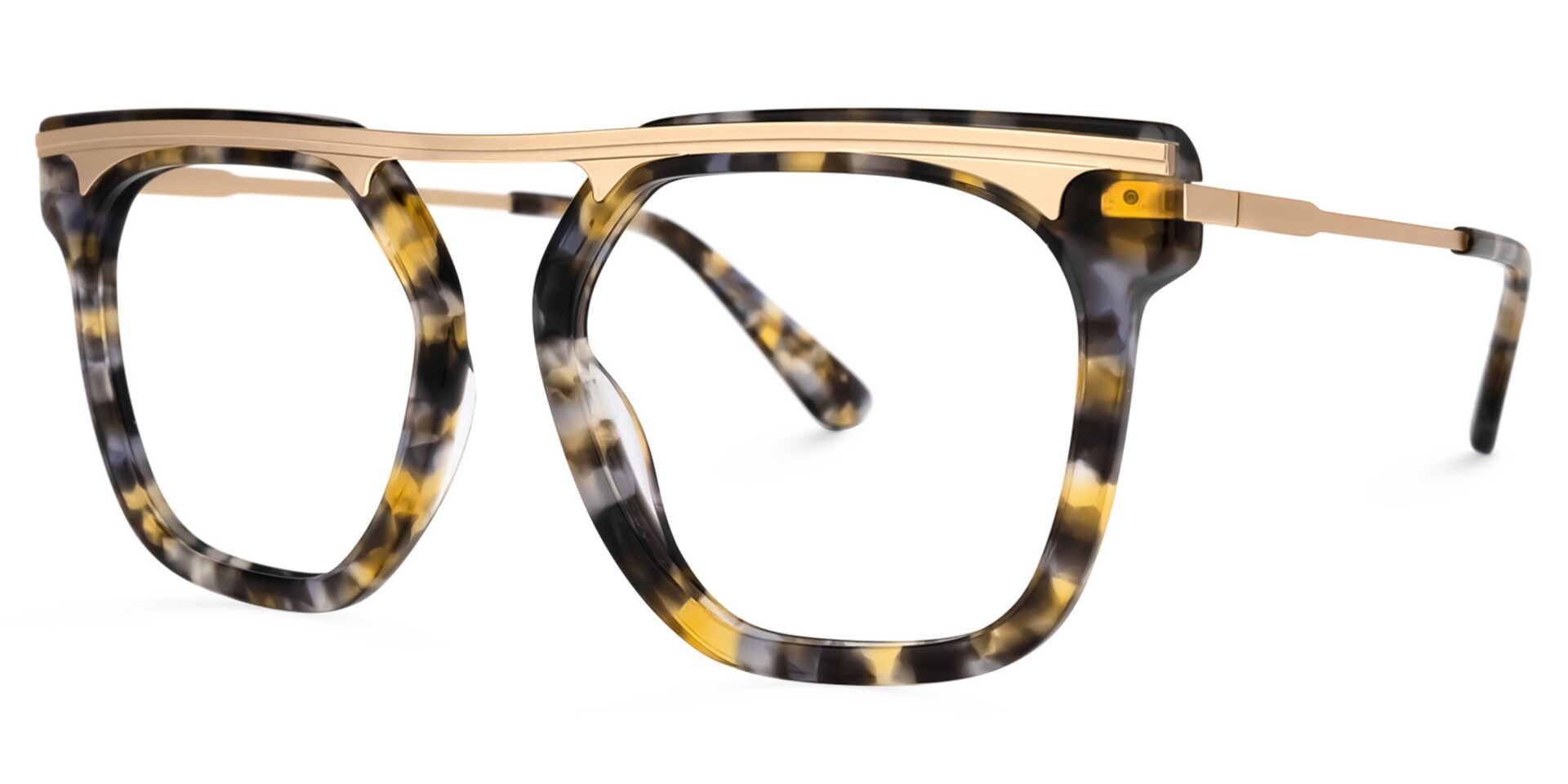 Josefina Square Gray-Tortoise Glasses | Zeelool Glasses1