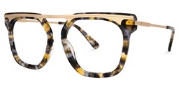 Josefina Square Gray-Tortoise Glasses1