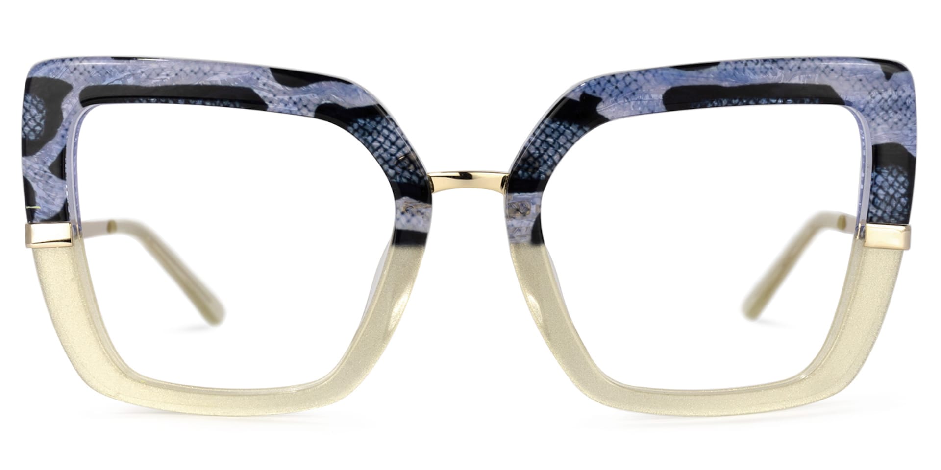 Natalin Square Snake/Skin Glasses | Zeelool Glasses0