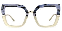 Natalin Square Snake/Skin Glasses0