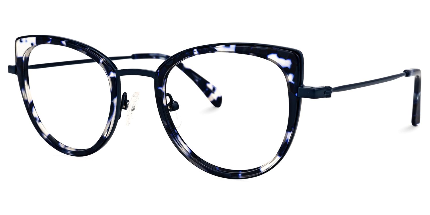 Taisha Cateye Blue-Tortoise Glasses | Zeelool Glasses1