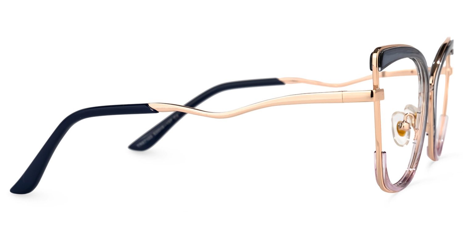 Benika Cateye Blue-Purple Glasses | Zeelool Glasses2