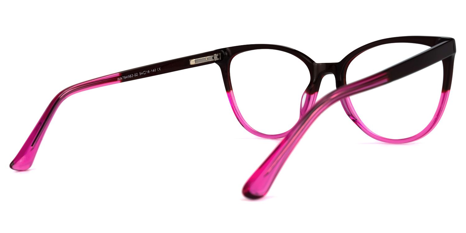 Rosario Cateye Purple Glasses | Zeelool Glasses3