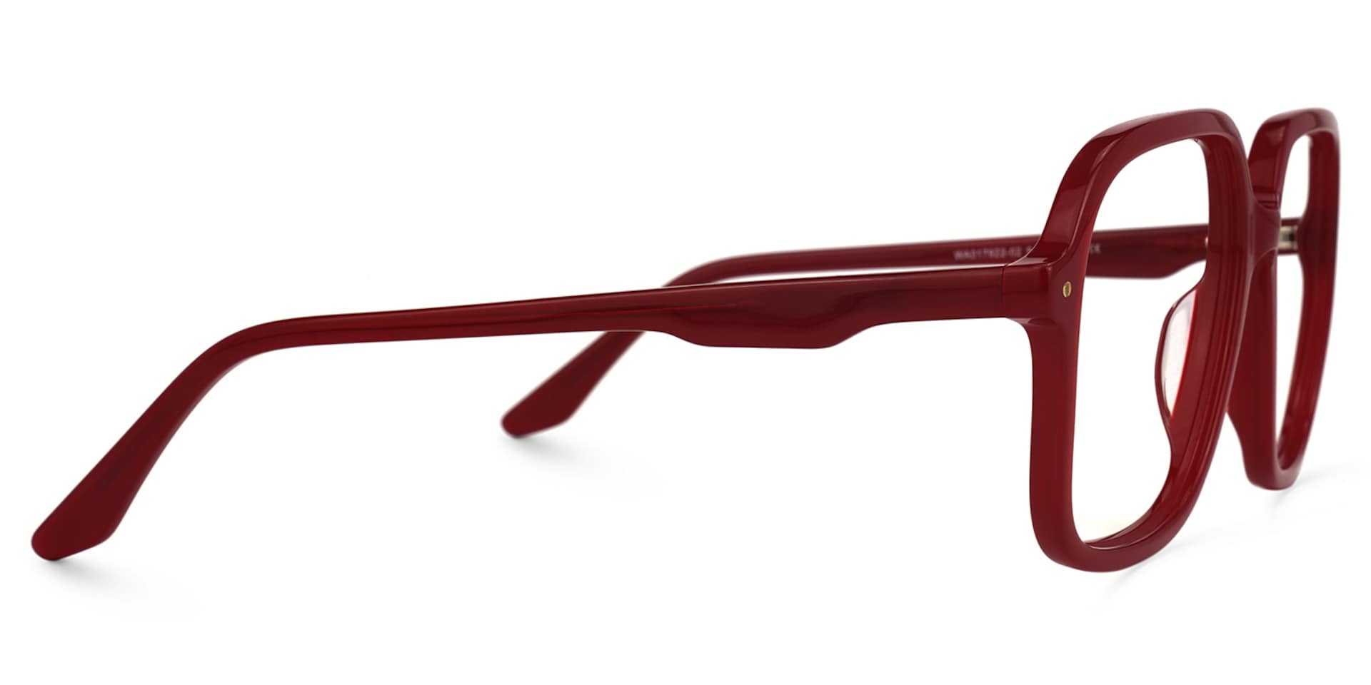 Caroline Square Red Glasses | Zeelool Glasses2