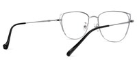 Unica Cateye Black-Silver Glasses3