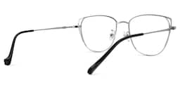 Unica Cateye Black-Silver Glasses3