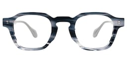 Faedo Square Blue Glasses0