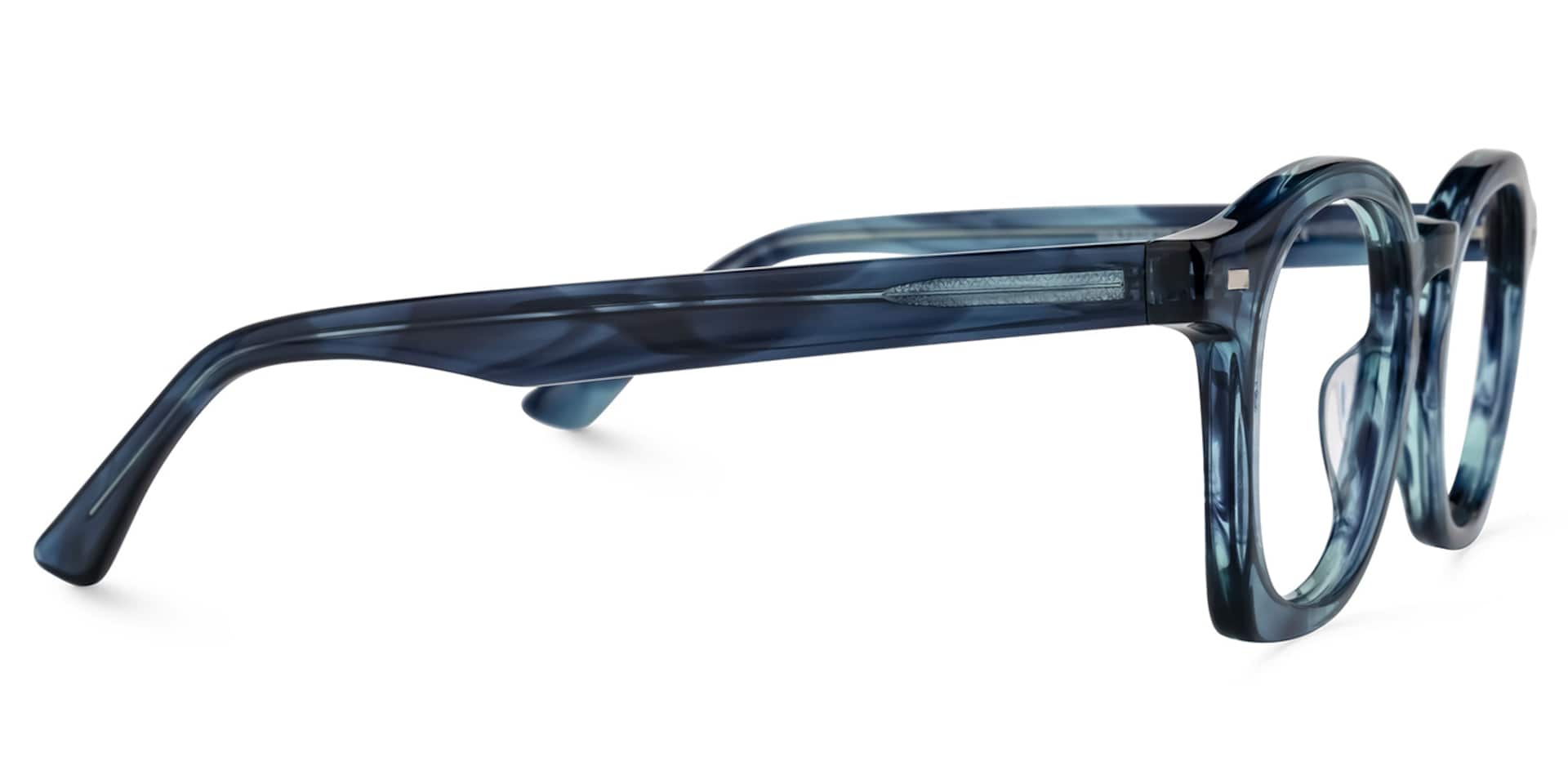 Natilus Round Blue Glasses | Zeelool Glasses2