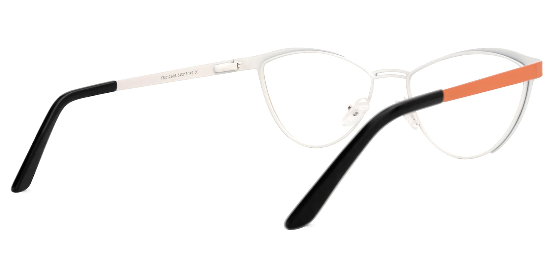 Sydney Cat Eye Orange Glasses | Zeelool Glasses3