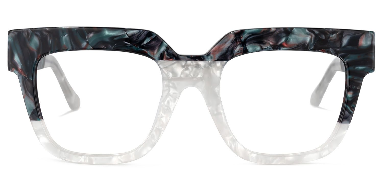 Carolann Square White Glasses | Zeelool Glasses0