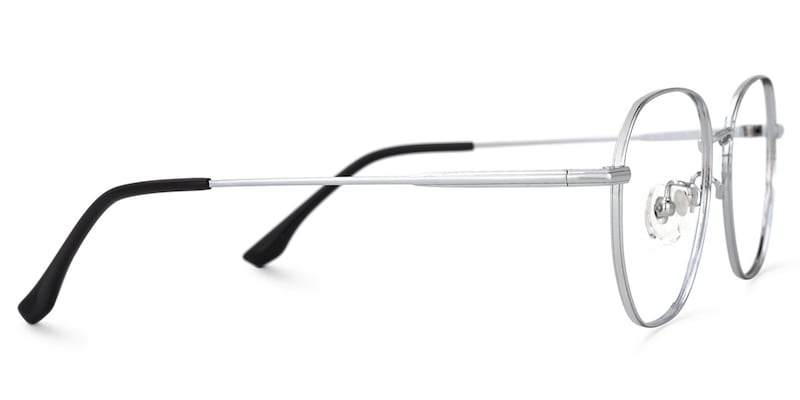 Bezjak Round Silver Glasses | Zeelool Glasses2