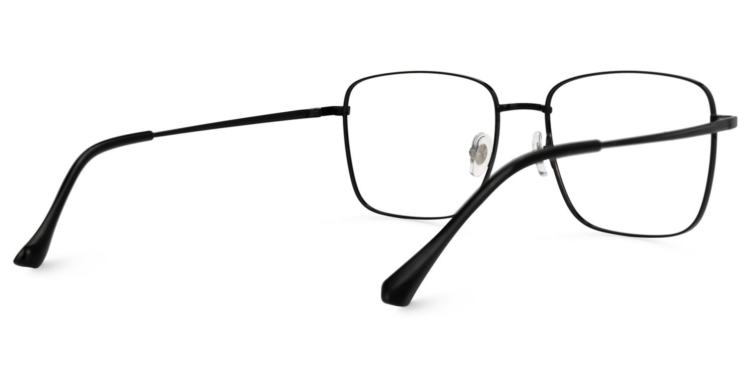 Earlene Square Black Glasses | Zeelool Glasses3