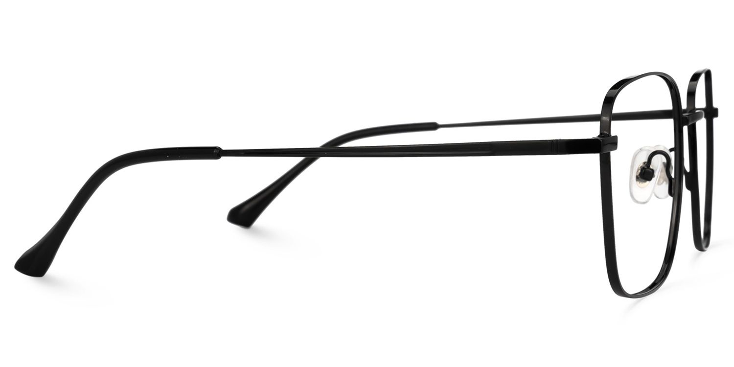 Earlene Square Black Glasses | Zeelool Glasses2