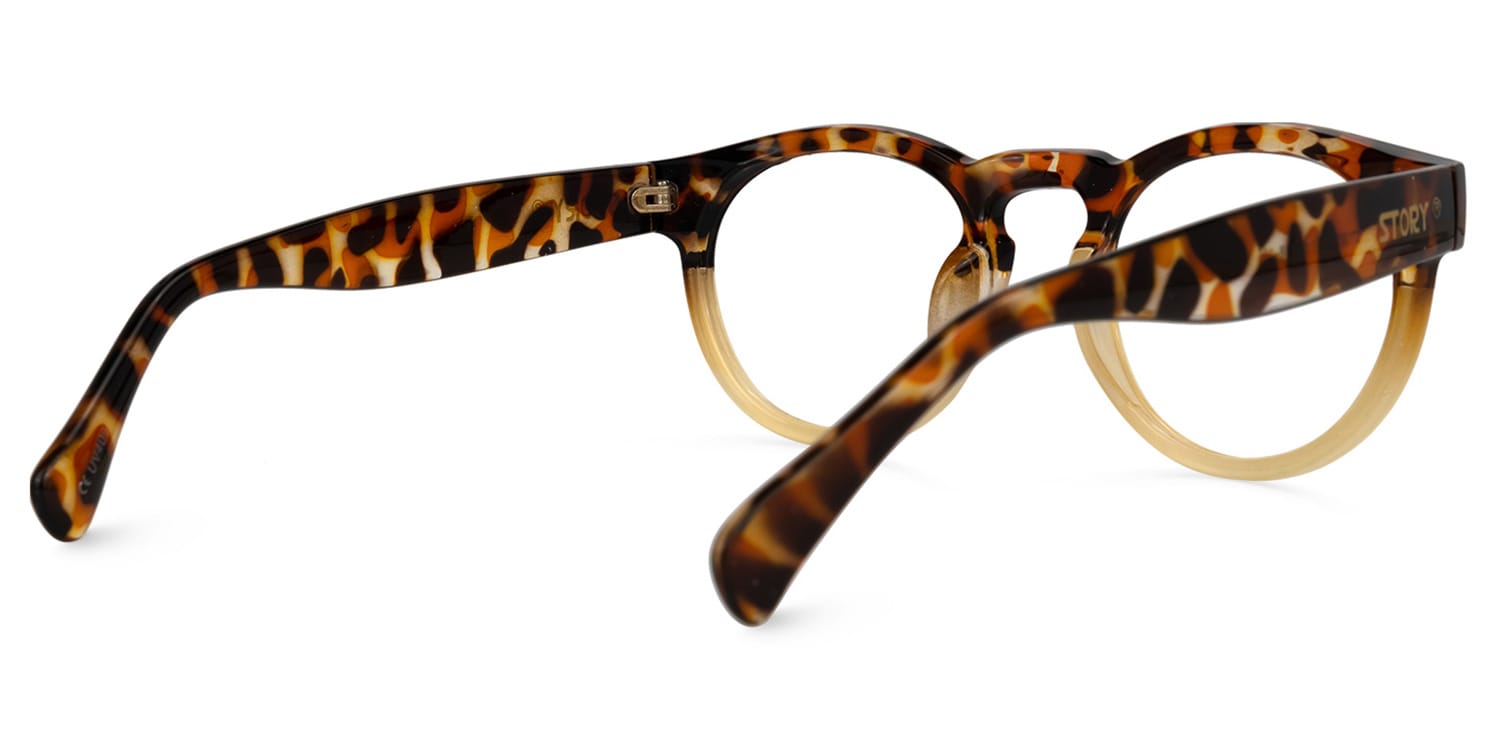 Syckle Round Two-Tone Glasses | Zeelool Glasses