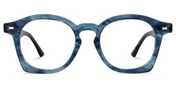 Natilus Round Blue Glasses0
