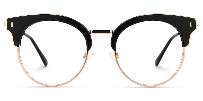 Trellis Browline Black Glasses | Zeelool Glasses0