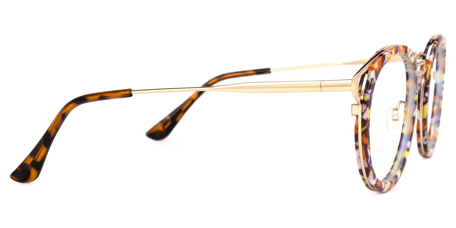 価格は安く Nakesha Round Floral Glasses | Zeelool Glasses その他