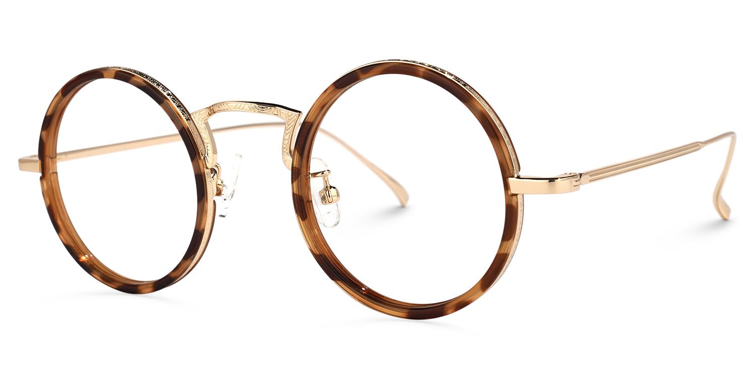 Alisa Round Tortoise Glasses | Zeelool Glasses1