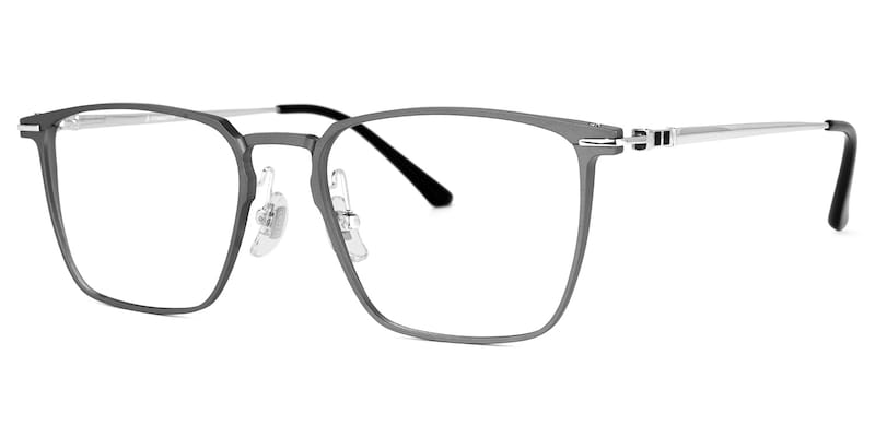 Ramirez Square Light-Tarnish Glasses | Zeelool Glasses1