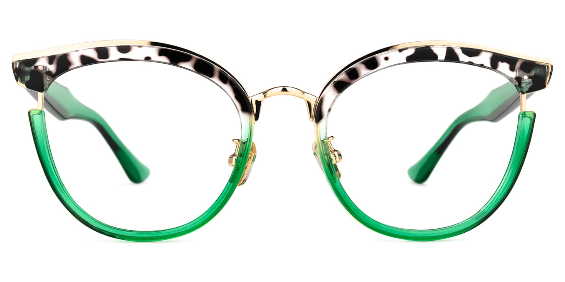 Laraine Cateye Two-Tone Eyeglasses and Glasses Frames0