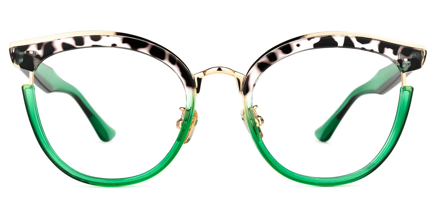 Laraine Cat Eye Green Glasses | Zeelool Glasses0