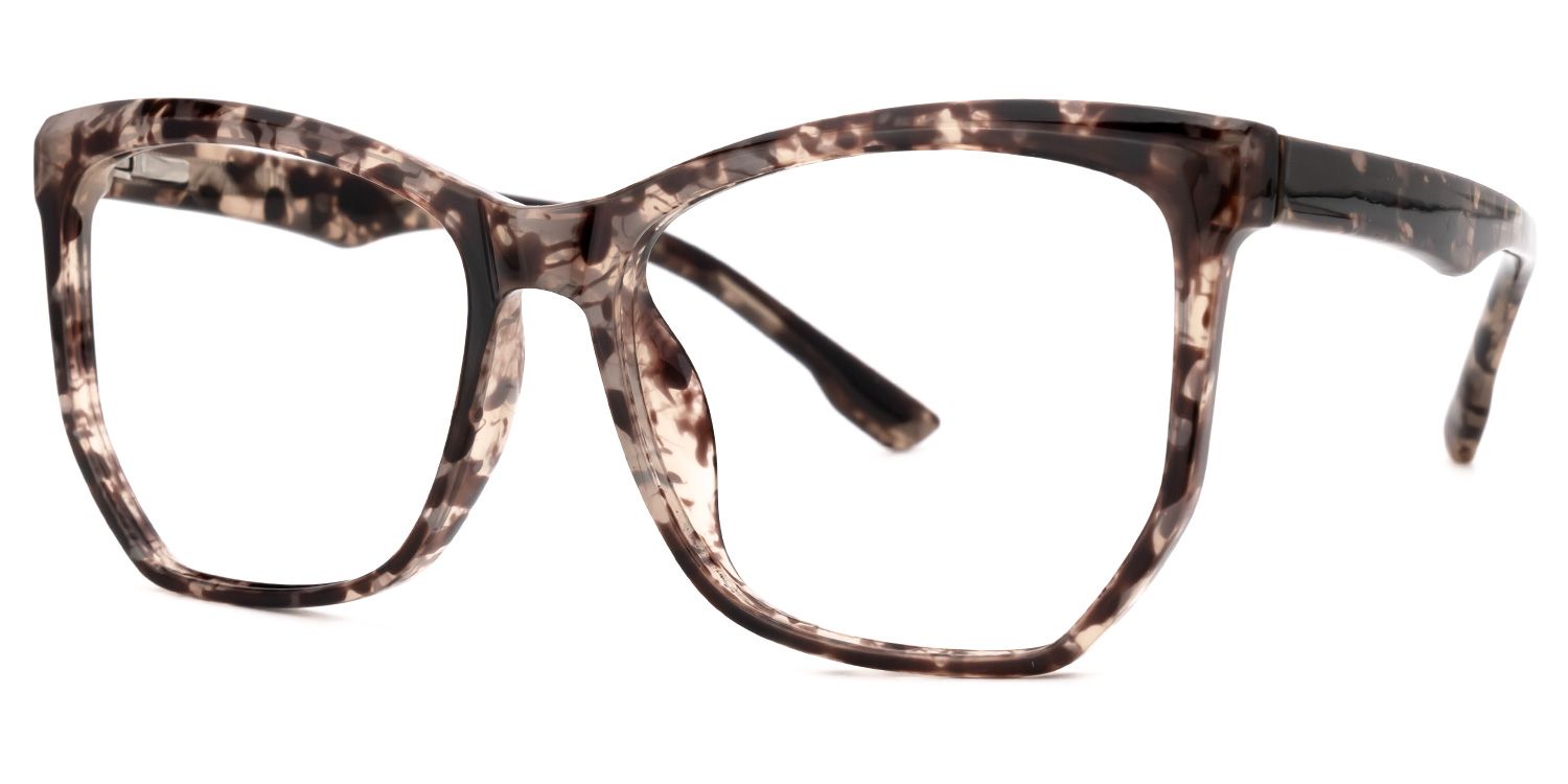 Libby Geometric Tortoise Glasses | Zeelool Glasses1