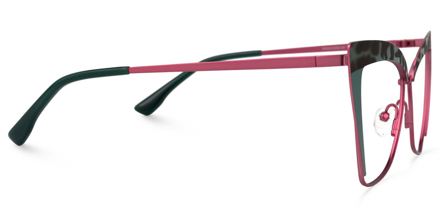Luperon Cateye Eyeglasses and Dark-Green Frames2