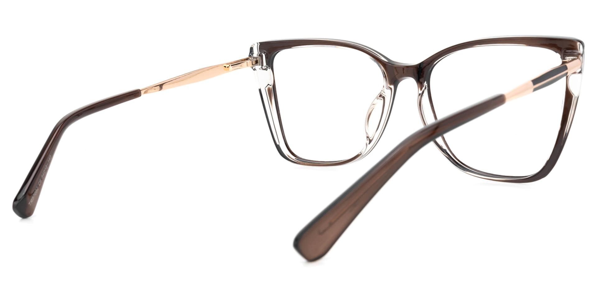 Shinault Cateye Brown Glasses | Zeelool Glasses3