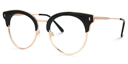 Trellis Browline Black Glasses1