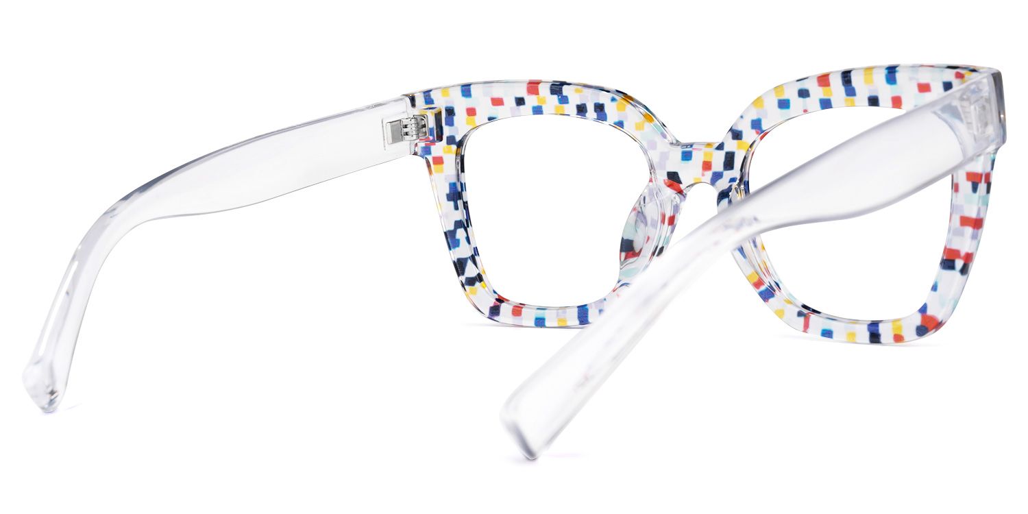 Malcolm Square Colorful Glasses | Zeelool Glasses3