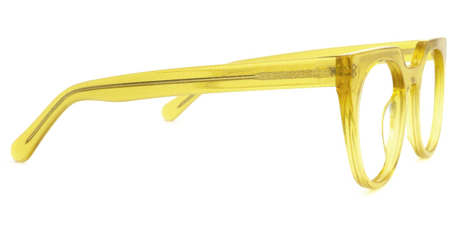 Lucie Cateye Yellow Glasses | Zeelool Glasses2