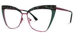 Luperon Cateye Dark-Green Glasses1