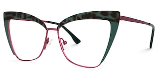 Luperon Cateye Dark-Green Glasses1