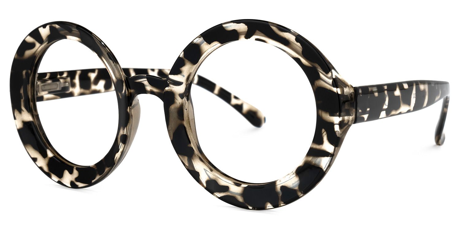 Franca Round Dark-Tortoise Glasses | Zeelool Glasses1