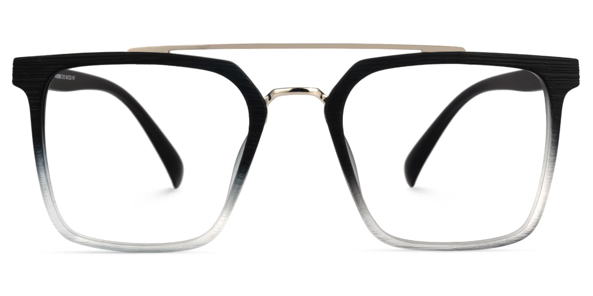 Shumac Square Black-Clear Glasses | Zeelool Glasses0