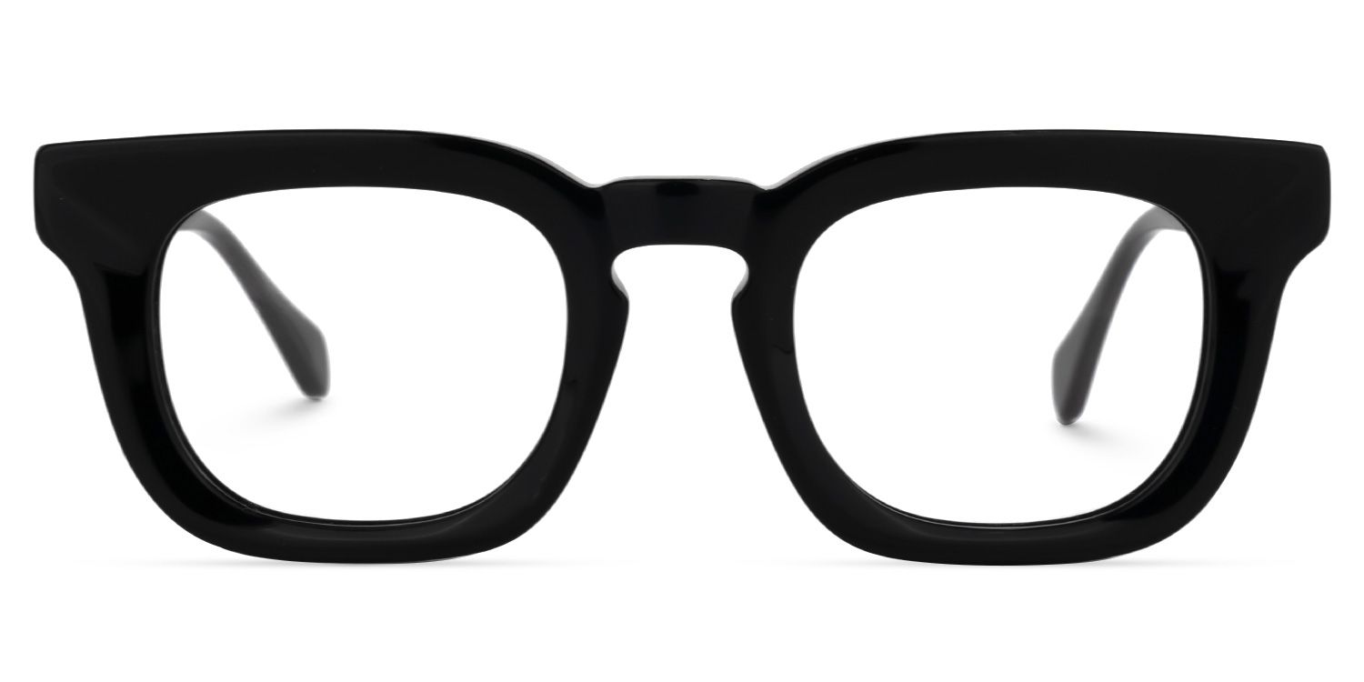 Tenika Square Black Glasses | Zeelool Glasses0
