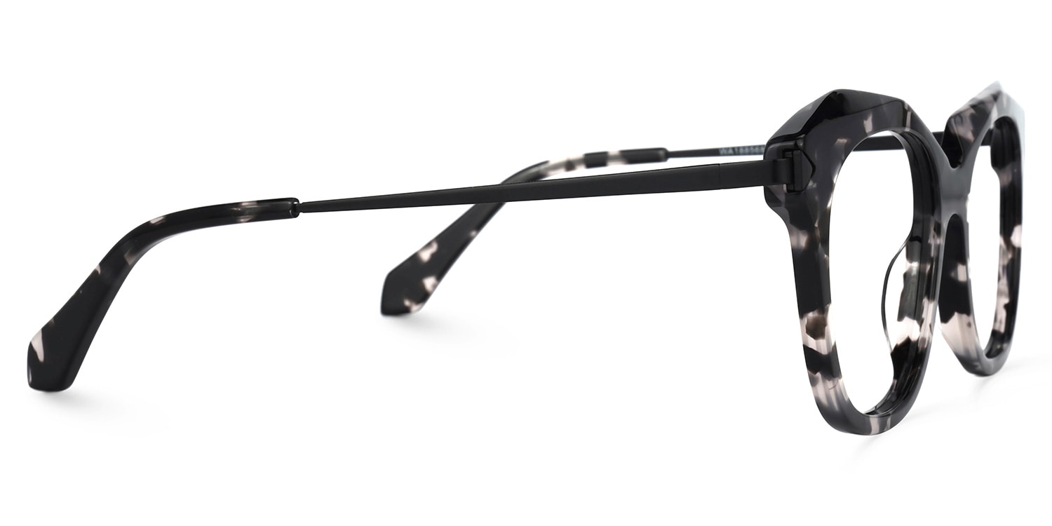 サンプル画像 Caraballo Geometric Dark-Tortoise Glasses | Zeelool Glasses