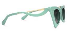 Stepp Geometric Green Sunglasses2