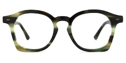 Natilus Round Green-Stripe Glasses0