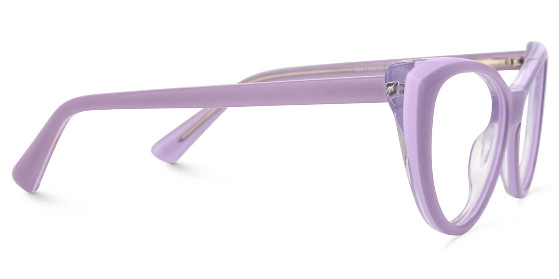 Vicky Cateye Purple Glasses | Zeelool Glasses2