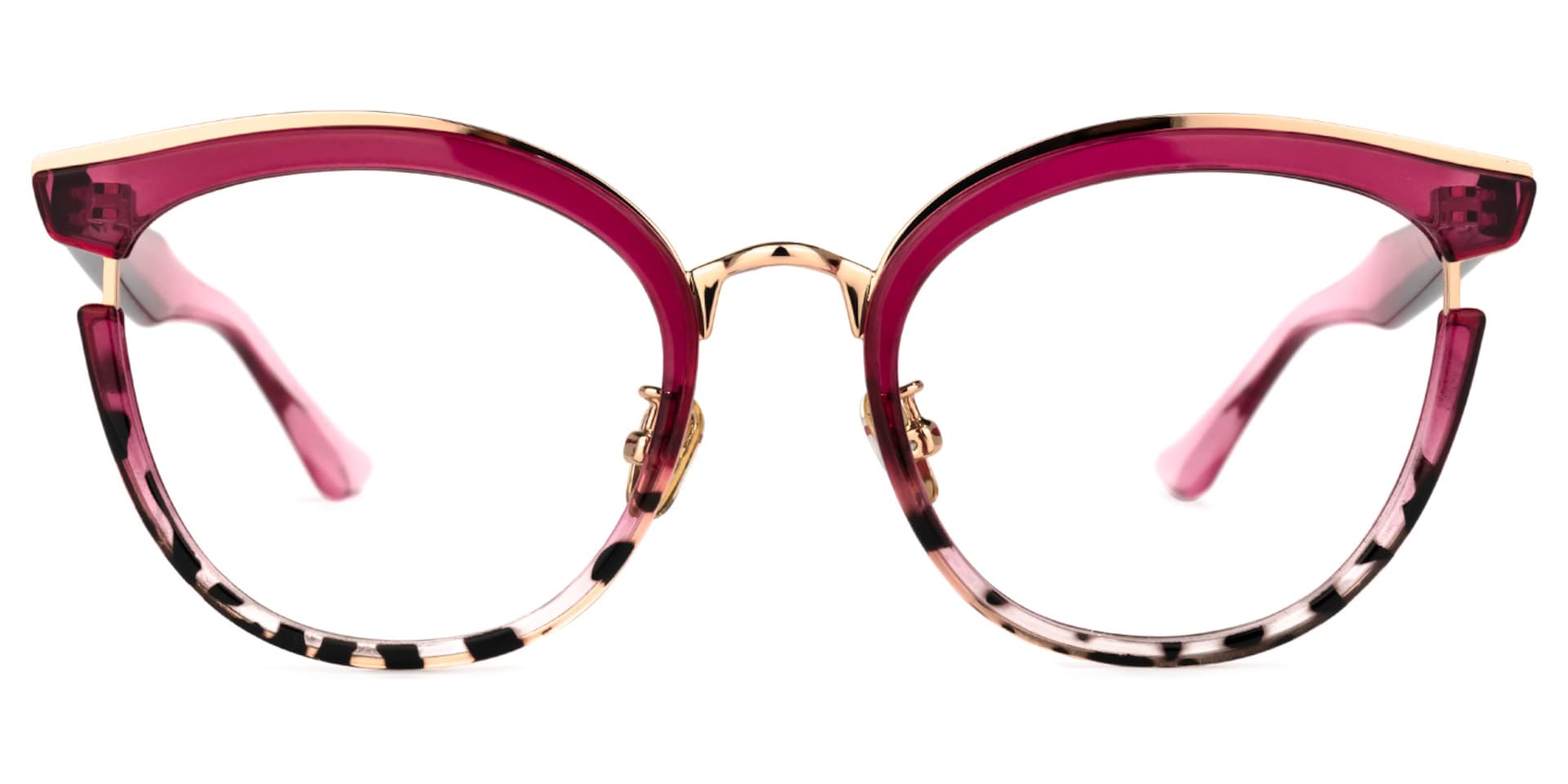 Laraine Cat Eye Red Tortoise Glasses | Zeelool Optical0