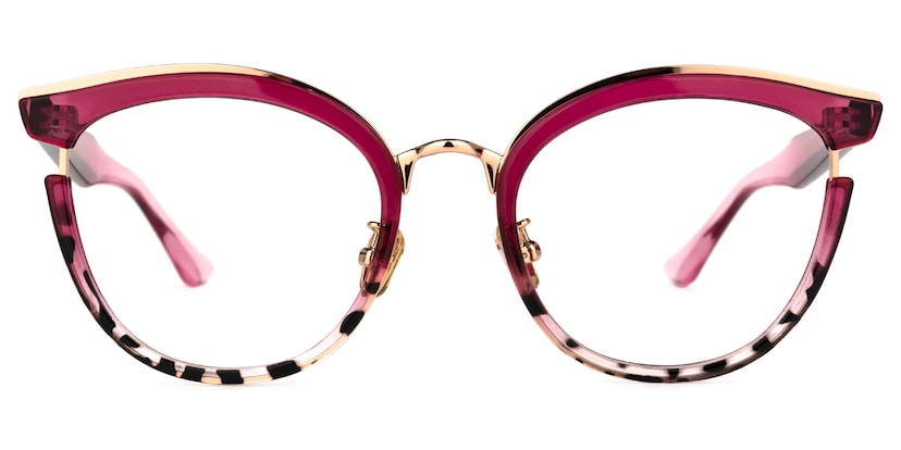 Laraine Cat Eye Red Glasses