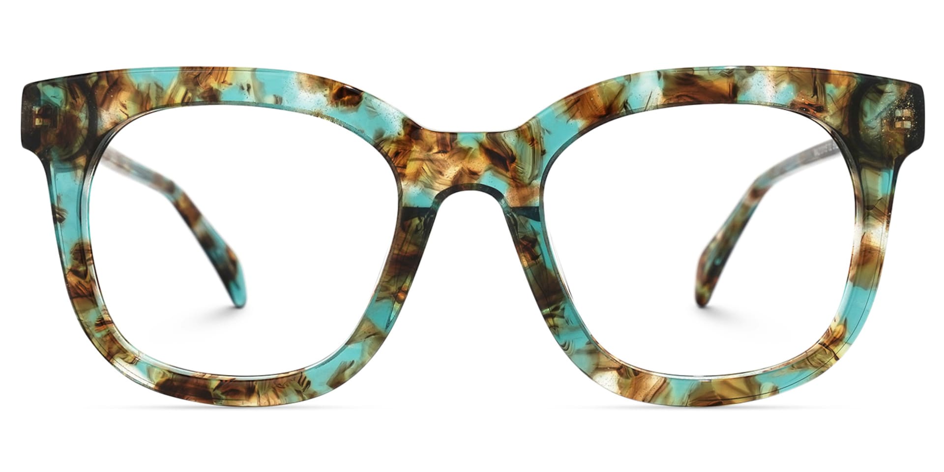 Lynette Square Green-Floral Glasses | Zeelool Glasses0